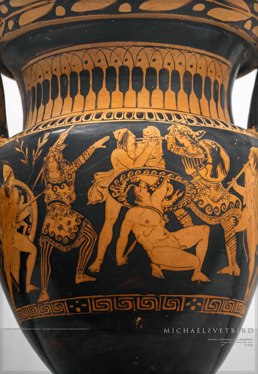 MichaelSvetbird's tweet photo. AMAZONOMACHY
#Attica #Redfigure #Amphora
Pronomos Pntr
420-00BC
Fr. Museo Sannio Caudino #Montesarchio
Exhbtd @AGlyptothek #Munich '22
Phs©MSP
Ph-ed objct's the property of MdSC | AGM & sbjct tothe Msms'©
No commercial use\Wtrmrks
#vasepainting #ancient #amazonomachy #mythology https://t.co/k3gSfTtrC0