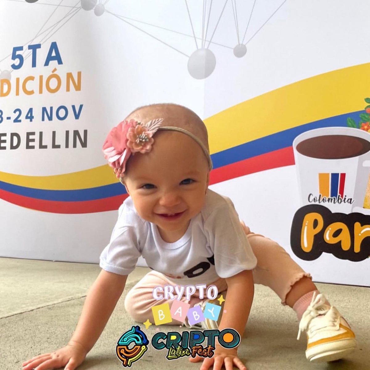 cryptobabytv's tweet photo. 🦄 Feliz pero muy feliz en mis días en Cripto Latin Fest, gracias criptoparceritos por acompañarnos en esta 5ta edición 🇨🇴🙈 espero verlos muy pronto 🤭🐣@Criptolatinfest https://t.co/SCedwqzaDD