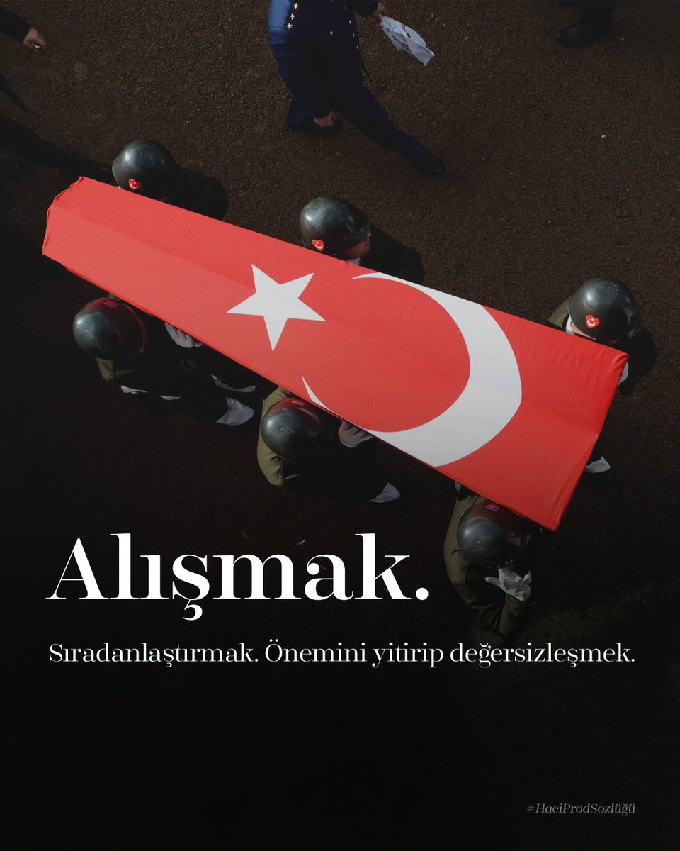 #HaciProdSozlüğü - 31

Alışmak.

Sıradanlaştırmak. Önemini yitirip değersizleşmek.