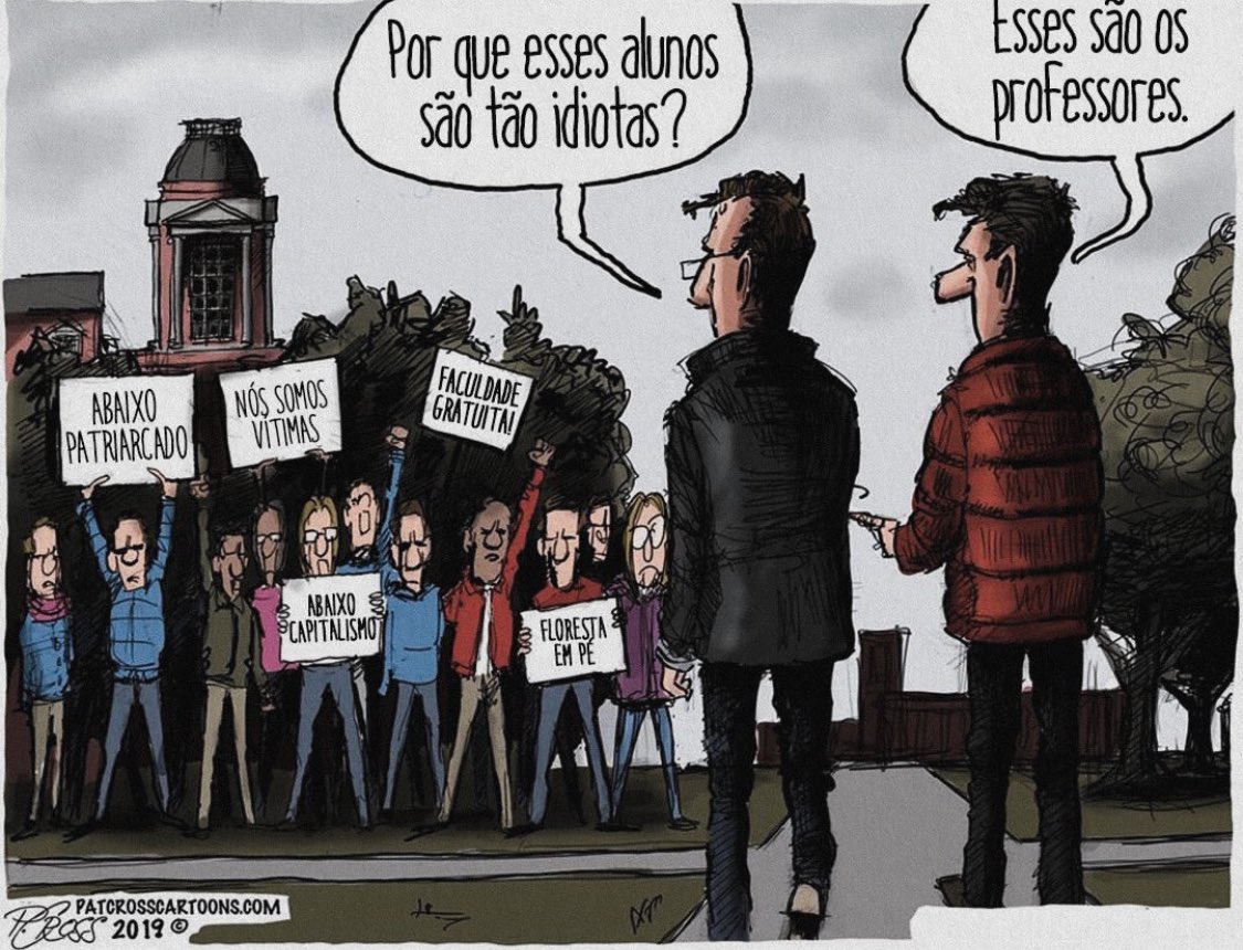 rmotta2's tweet image. Foi para eles que um cartunista americano fez essa charge: