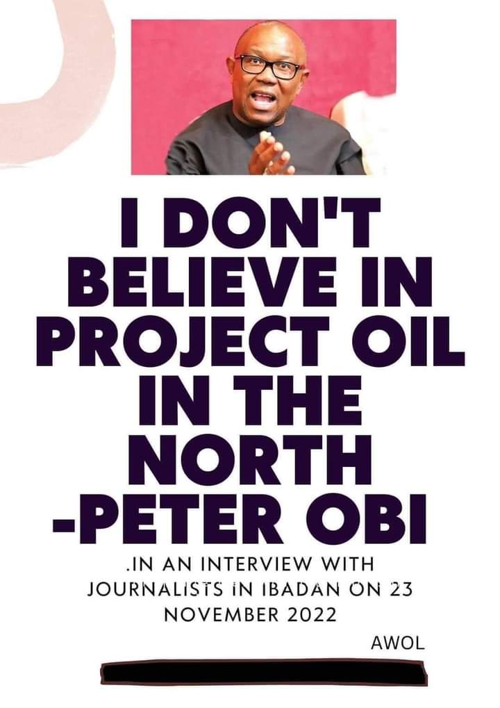 OselokaHObaze's tweet photo. The attention of the Obi-Baba -Ahmed Campaign Org. has been drawn to this mischievous flyer being circulated in the NW &amp; NE zones. While in Ibadan on 23/11/22, Mr Peter Obi did  not speak with  journalists nor did he mention any such issue while speaking at the rally. Pls ignore. https://t.co/JwKIgqsd5k