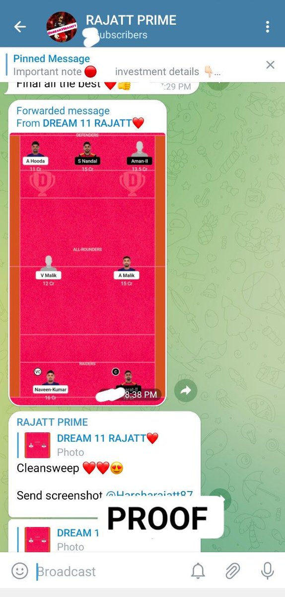 kingkohlibig18's tweet photo. Back to back all matches jackpot cleansweep ❤️😍🔥

Channel link 👉🏻
https://t.co/ByrsBBiTXN
#Dream11 #dream11 #dream11team #FIFAWorldCup   #FantasyFootball #ViratKohli𓃵 #prokabaddi #FantasyBasketball #Cricket #WBBL #FantasyBaseball #ecst10 #eSports #T10League #ChampionsLeague https://t.co/J5xOlSVK9H