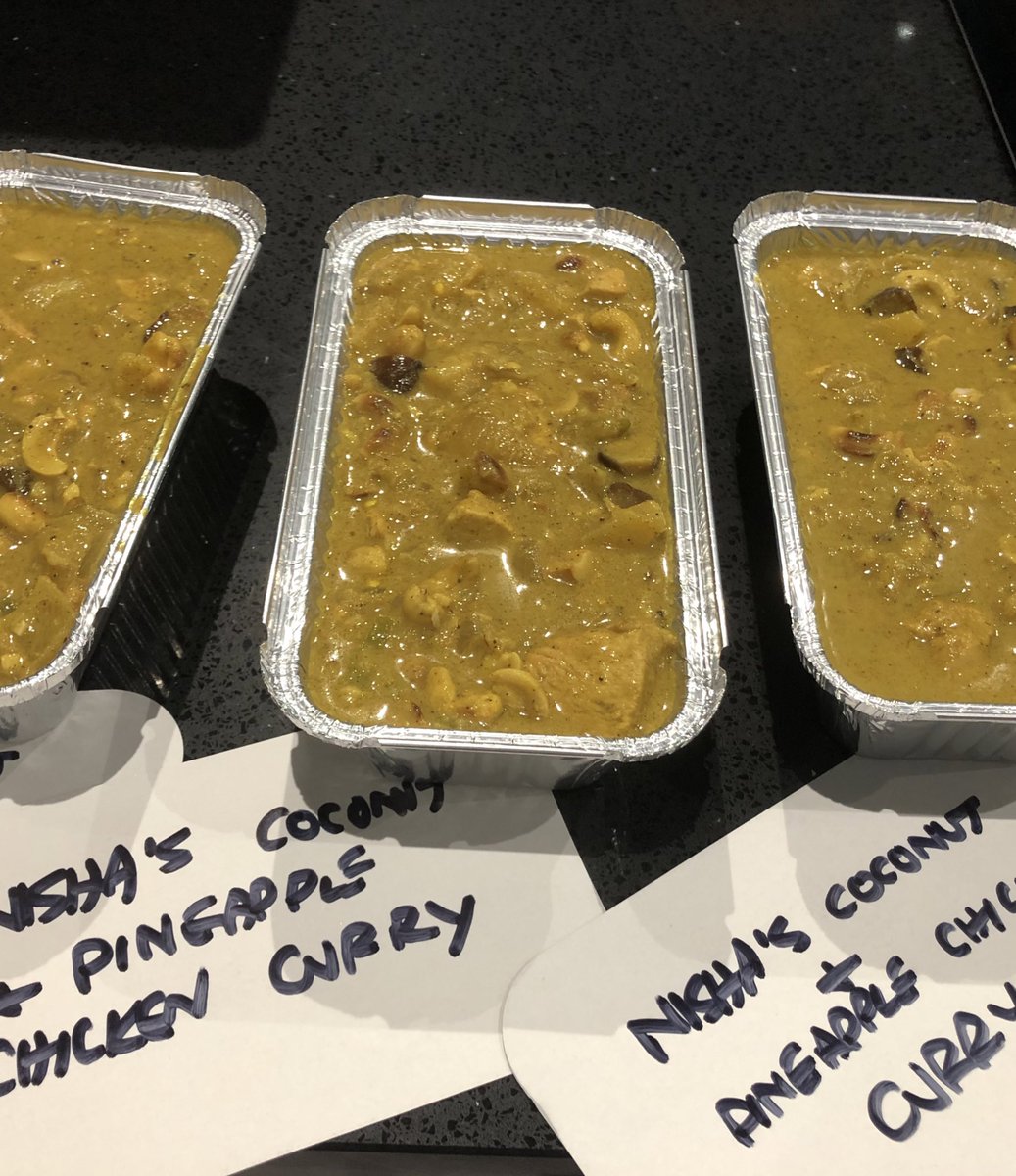 dadgooner's tweet photo. Been a busy (satisfying) afternoon 🥳 Thanks @NishaKatona 😍 #FreezerFood #YummyCurry https://t.co/Kn6a7IxUYX