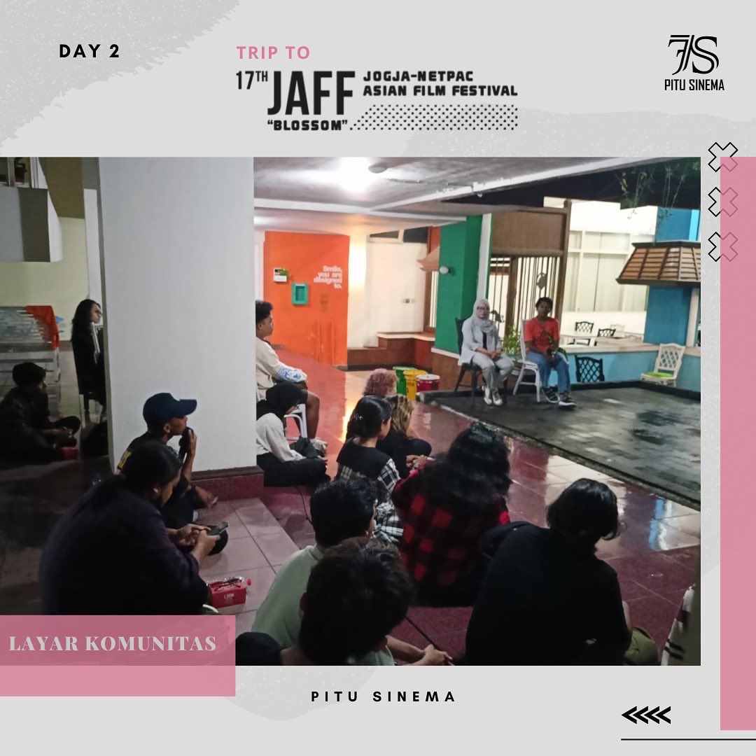 PituSinema's tweet photo. Hari ke2 ikut nonton bareng di program Layar Komunitas @JAFFJogja https://t.co/Je1xcW9uvN
