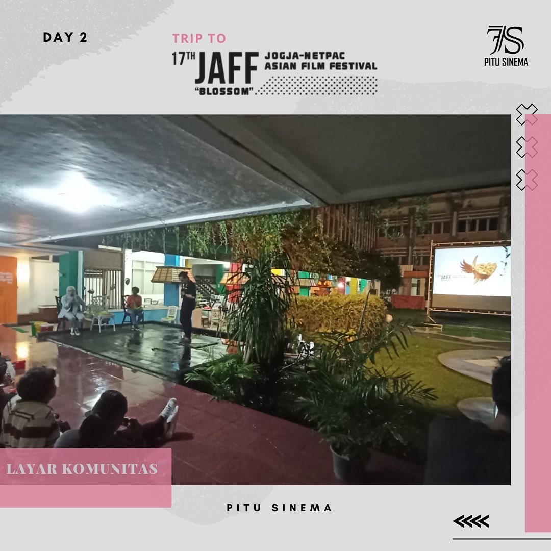 PituSinema's tweet photo. Hari ke2 ikut nonton bareng di program Layar Komunitas @JAFFJogja https://t.co/Je1xcW9uvN