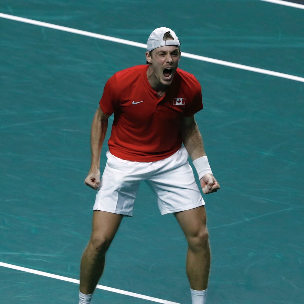 TeamCanada's tweet photo. 🏆 WORLD CHAMPIONS! 🎾

#TeamCanada takes down Australia 2-0 to win their first ever #DavisCup title! 🔥👏

👀 Match details 👉 https://t.co/xB4EUNdhVj https://t.co/xEIc9I8XQB