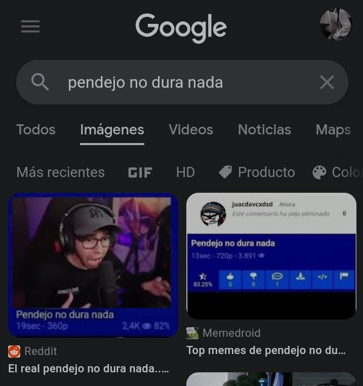 duxoupdates's tweet photo. 📰 | al parecer si buscas " pendejo no dura nada" en el buscador de Google te aparecerá duxo https://t.co/SlCkuGLc9y