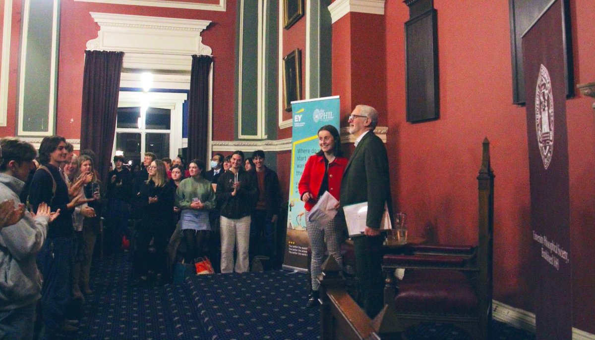 jeremycorbyn's tweet photo. Humbled to receive the Gold Medal of Honorary Patronage from Trinity College Dublin Philosophical Society for contributions to political discourse and public service.

In my address, I reaffirmed my commitment to anti-imperialism, peace and social justice.

Go raibh maith agat! https://t.co/owhxx6Drta