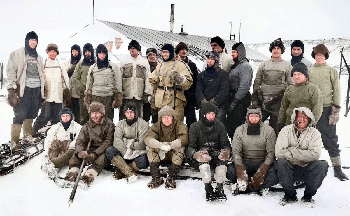ExplorersClub's tweet photo. Pictured: Captain Scott's doomed expedition to South Pole revealed in new colourised images https://t.co/1MAymlI1iY #antarctica https://t.co/mAsmKpTFjq