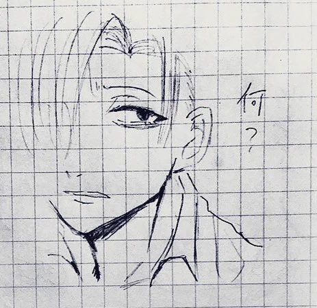 これは花に生気を吸われて不機嫌なはなするめ君と描き途中で力尽きたはなするめ君 