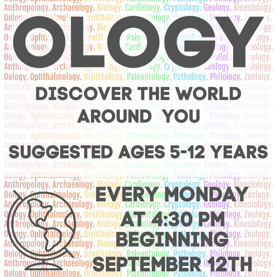 KingwoodLibrary's tweet photo. Explore a different Ology each Monday at 4:30 PM. Suggested ages 5-12. This week will be Astronomy, the study of space! https://t.co/zXVAbHARoy