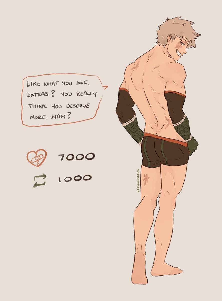 doodlejoops's tweet photo. Number One for a reason.

#stripgame #Bakugou https://t.co/TKC7XJ6Vav