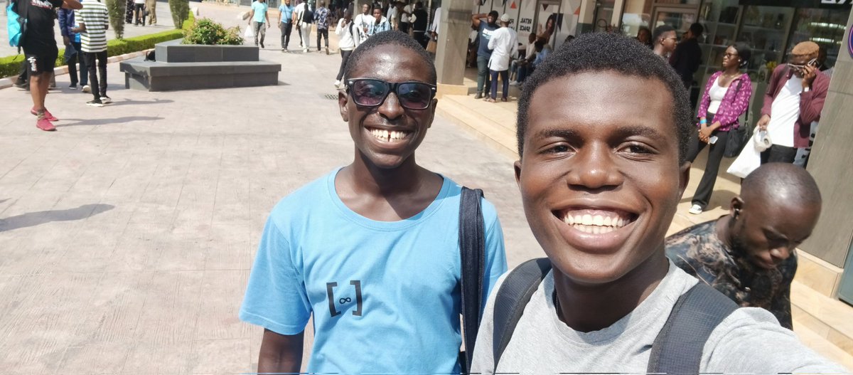 seyiadel's tweet image. #DevFestLagos2022 with @_rhedwan 

he came to oppress us with his @hnginternship shirt.😂