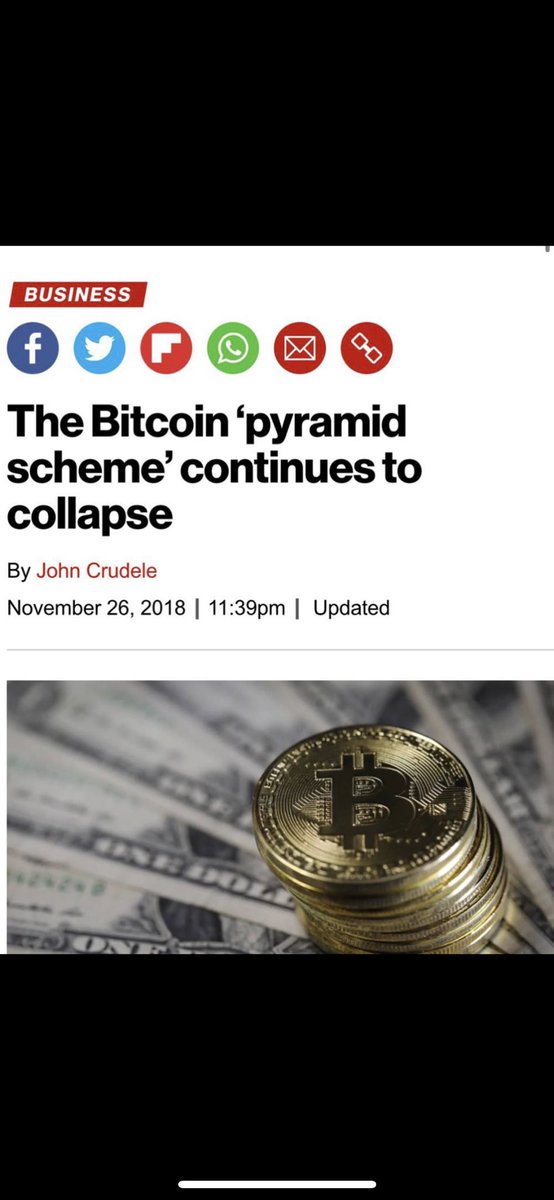 lovattozucci's tweet photo. On this day 4 years ago…

“The Bitcoin 'pyramid scheme’ continues to collapse” – NYPost 

💰 Bitcoin Price: $3,732
#bitcoin https://t.co/6wonIwvOjU