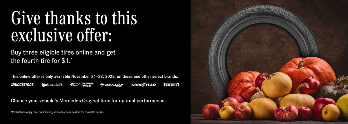 EHicksImports's tweet photo. Buy 3 tires online &amp; get the 4th tire for $1!! Offer good through November 28th!
https://t.co/Ib4Iy9lcui #edhicksimports,#tires,#thanksgiving https://t.co/MIU8g57UGu