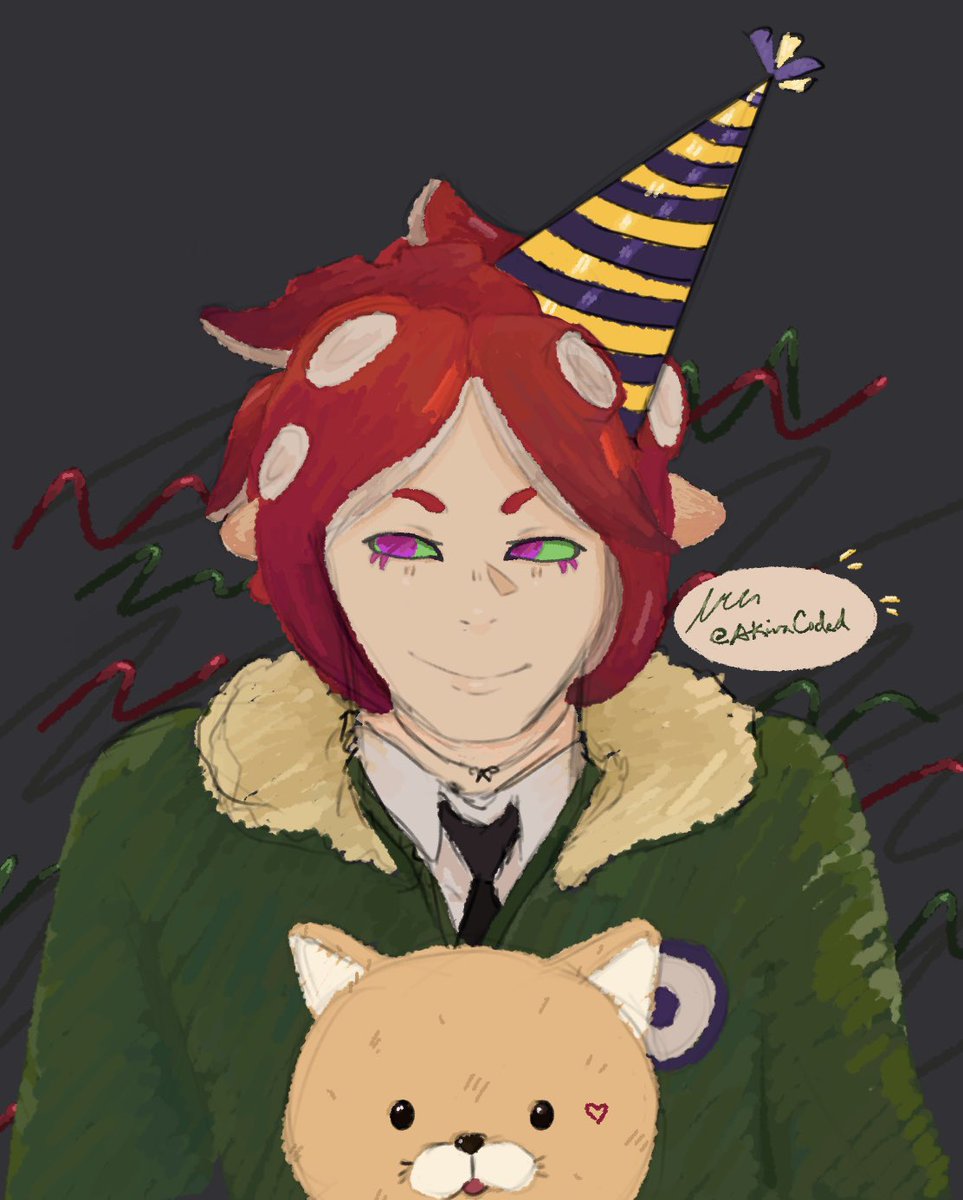 AkiraCoded's tweet photo. Happy Birthday @OctoboyYT !! i hope you havé a great day <3

#octoboy #potatocat #splatoon
#Splatoon3 #Splatoon2 #splatoonart
#Splatoonfanart #splatoon3fanart #art #DigitalArtist https://t.co/qvhR41Qnrr