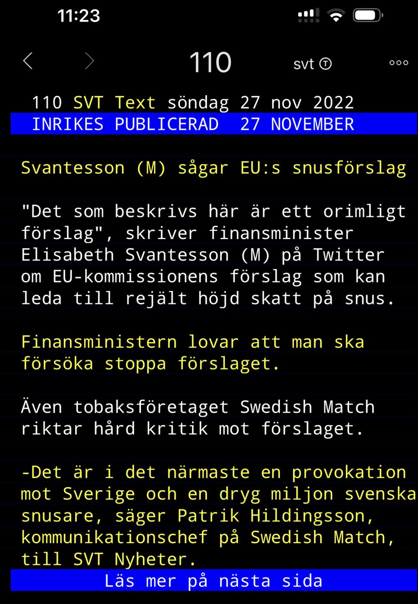 lars_stal's tweet photo. Så därja. Orimligt förslag. Tack ⁦⁦@ElisabethSvan⁩ #snusmumriken https://t.co/hFkTLXT4a6