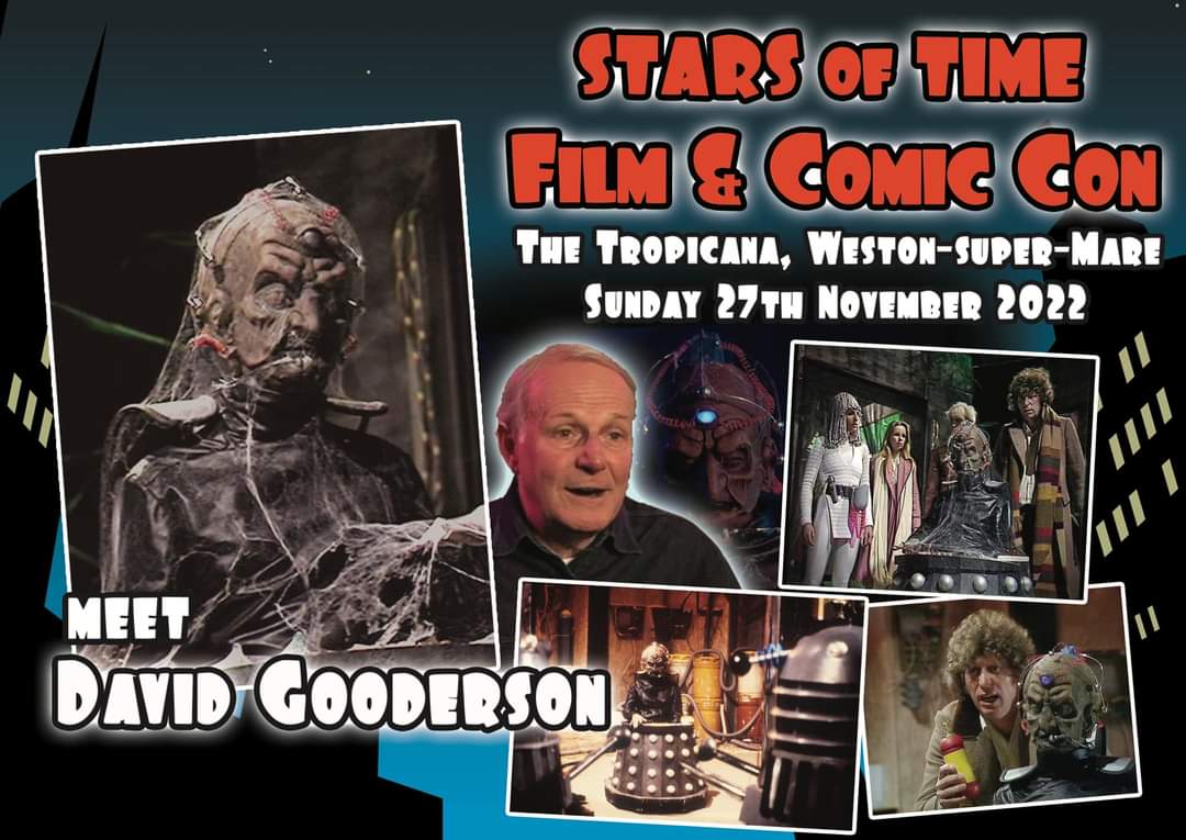StarBookingMGMT's tweet photo. We hope you enjoyed meeting client #DavidGooderson today @STARSOFTIME. He is extremley looking forward to @BedfordWho and @galaxyartentgal next year for #The60thofDoctorWho, #Davros, #DoctorWho, #ComicCons, #CharityCons, #StoreSignings. https://t.co/4mS54ygsCj
