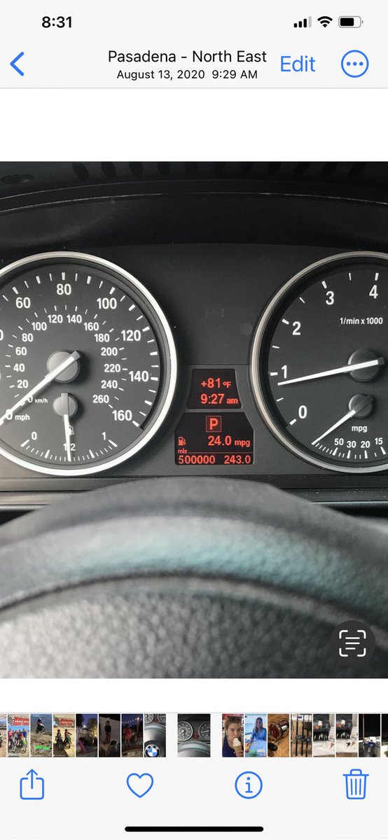 SpenceandFrye's tweet photo. @JPUConn @BMWUSA @500k Here’s the complete photo, Oil and filter changes every 5K miles with Mobil 1 Synthetic. An N54 with original turbos, engine is original, no tear down, other than a walnut blasting of the intake ports, obviously has had a couple of water pumps, fuel pump, set of direct injectors. https://t.co/H3KMhWJhgb