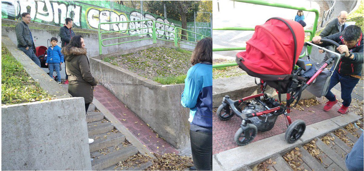 Hoy con @entrepatioscoop y vecines de Las Carolinas hicimos un taller de diagnóstico de las calles del barrio para rediseñarlas con accesibilidad, seguridad y espacios estanciales para las personas frente a la hegemonía del coche. ¡Y el proyecto seguirá! 😍🚶‍♀️🦽👩🏼‍🦯🚸🚲🌳🌾🥀🌲