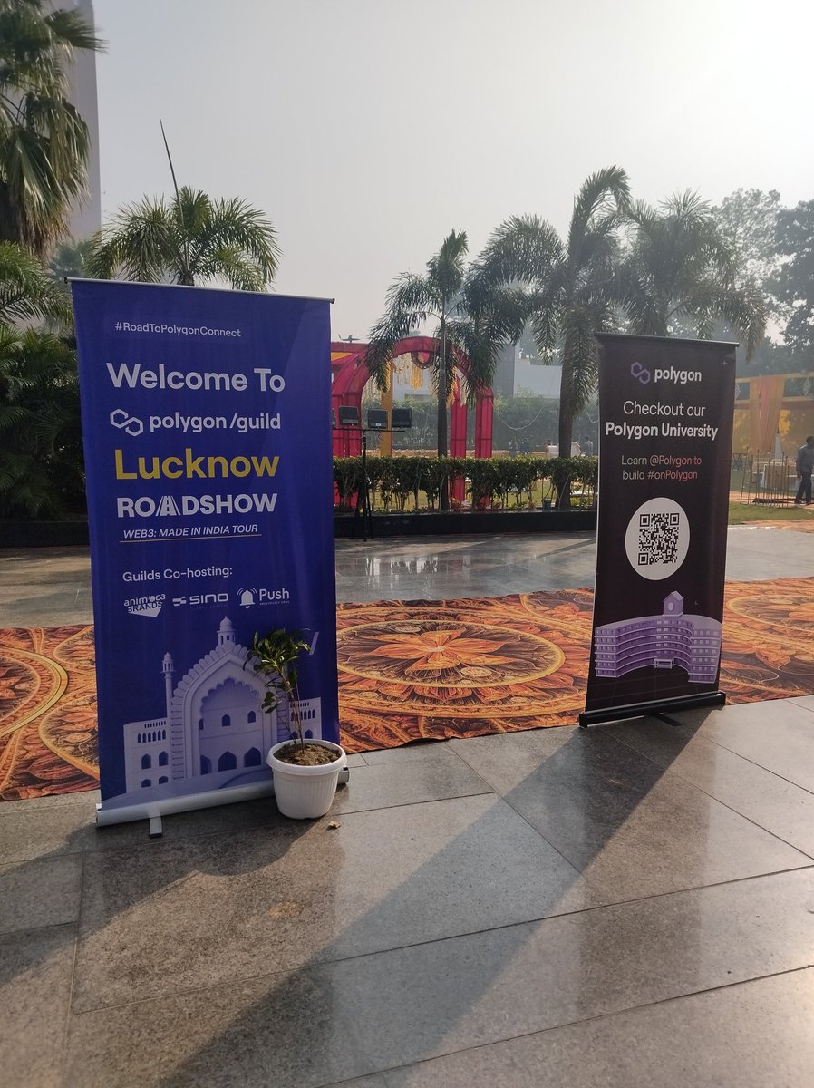 suraj_sharma14's tweet photo. Thank you #PolygonGuildLucknow 💜 for organizing such a wonderful web3 roadshow in #Lucknow today full of amazing speakers, thought provoking Panel discussions, great networkings,insightful presentations and awesome audience
#Web3MadeinIndia
@PolygonGuildLko
#RoadToPolygonConnect https://t.co/Jw7l77qH9j