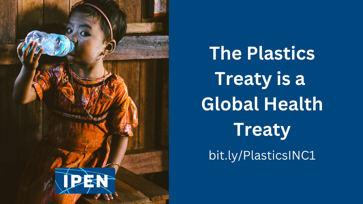 ToxicsFree's tweet photo. We need a #PlasticsTreaty to protect our health - IPEN leaders from around the world urge delegates at #INC1 to address health throughout the plastics lifecycle https://t.co/6ymGt5NxkY https://t.co/YVMiwvwRX0
