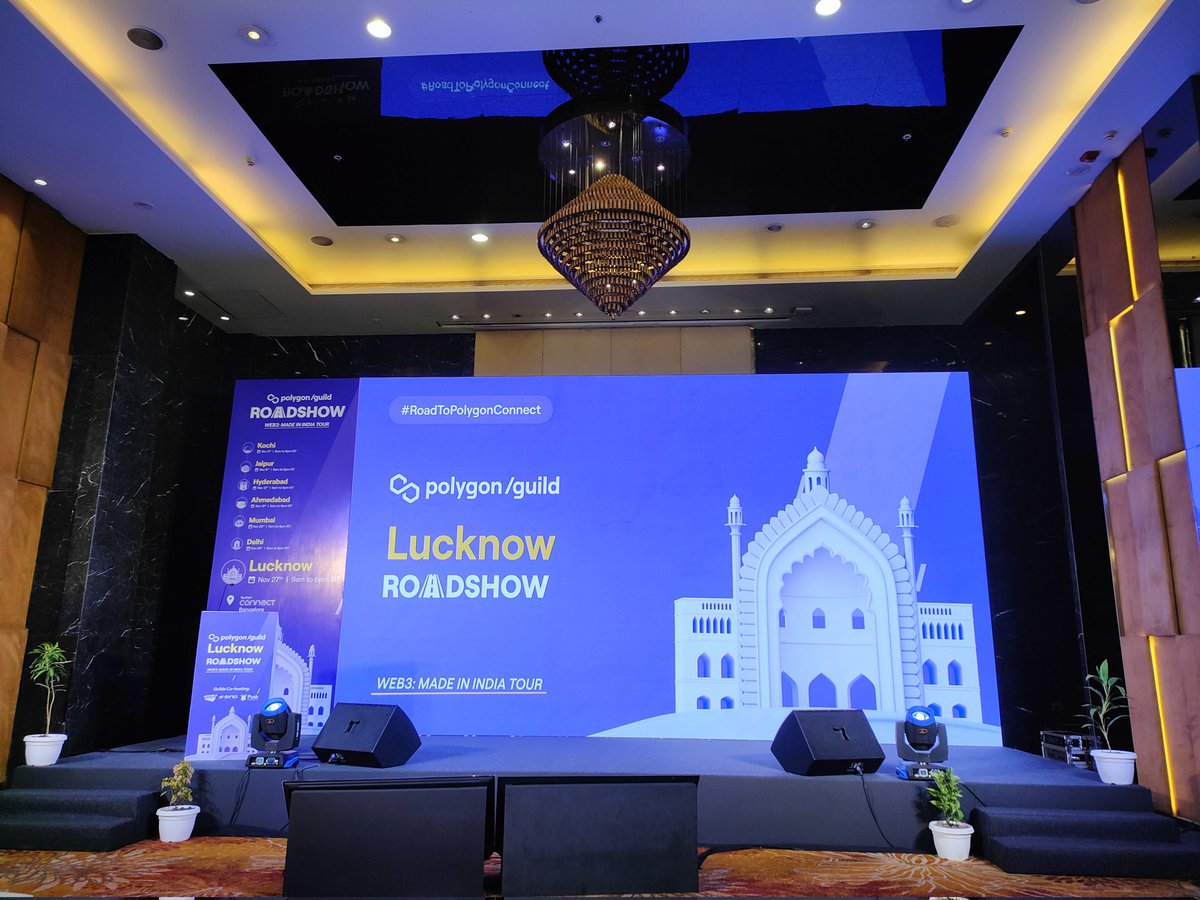 suraj_sharma14's tweet photo. Thank you #PolygonGuildLucknow 💜 for organizing such a wonderful web3 roadshow in #Lucknow today full of amazing speakers, thought provoking Panel discussions, great networkings,insightful presentations and awesome audience
#Web3MadeinIndia
@PolygonGuildLko
#RoadToPolygonConnect https://t.co/Jw7l77qH9j