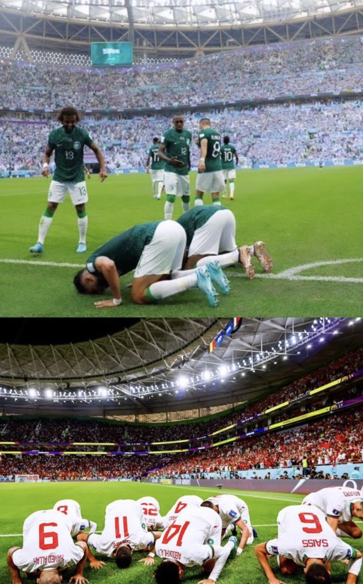 الف الف الف مبروك للمغرب..  المغاربة ابطال .. وان شاء الله.. و الموعد مع النصر المؤزر لمنتخبنا الاربعاء .. 
#المغرب_بلجيكا
#السعودية_المكسيك

x.com/mesh3ll_18/sta…