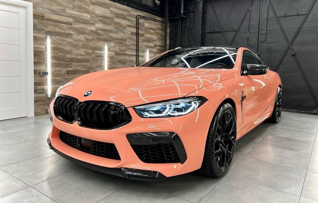 ExoticBMW's tweet photo. Pink Salmon BMW M8 Competition 🌺 https://t.co/vTJOxwma1z