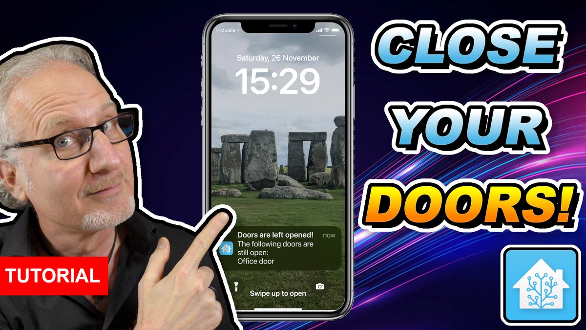 smarth0mejunkie's tweet photo. Here's my new @home_assistant Tutorial. Check it out!
I explain how to use Templates step-by-step in this use case!

Never Forget To CLOSE YOUR DOORS Again When You Leave! 

👉https://t.co/04Huxee76Z

#homeassistant #tutorial #templates #doorsensor #notify #presencedetection https://t.co/R8ObxV3Nvv