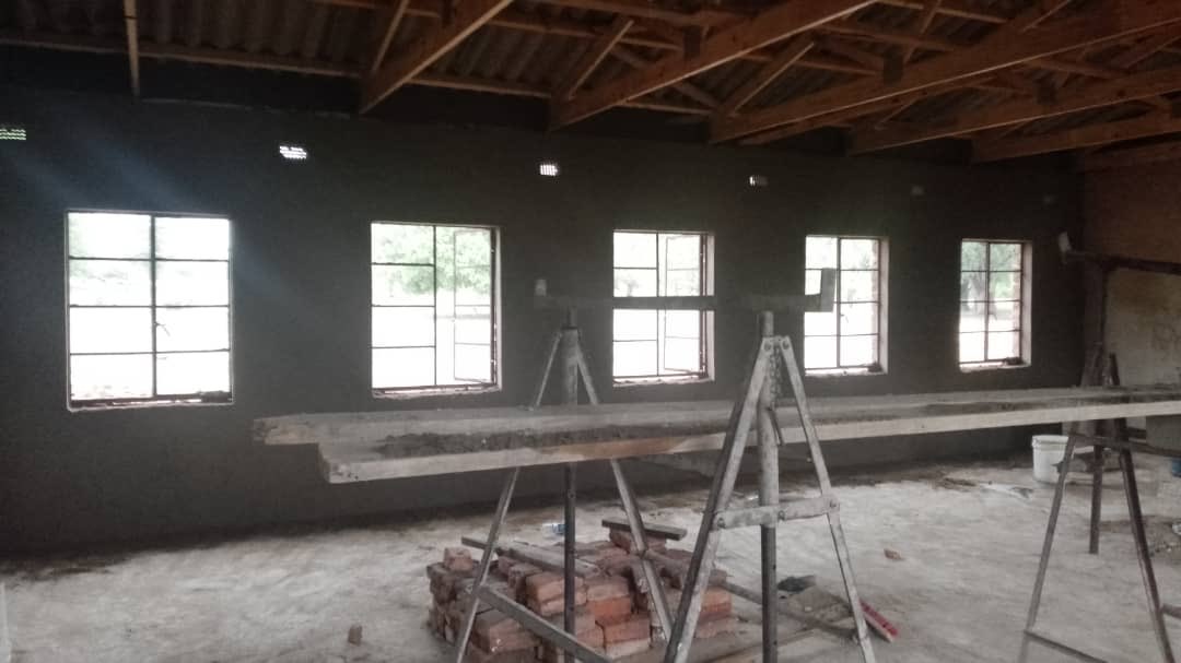 Beam filling done! We are onto plastering now. We shall be done in the next few days. We are happy to know that next term two classes will move into this new building. To everyone giving a hand to the project we are forever grateful, twalumba!