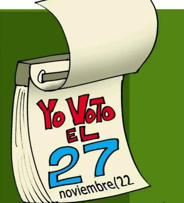 #YoVotoEl27 . Ustedes también. Los granmenses dando un Si por la Patria.