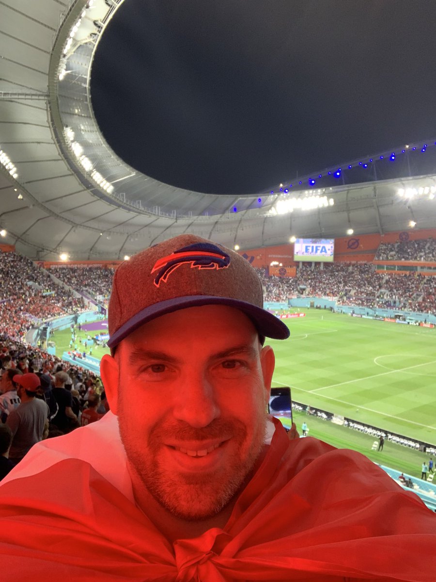 thewhiteabdul's tweet photo. Representing #BillsMafia in #Qatar for #WorldCup #CanadaVsCroatia https://t.co/hMk6atUvpu