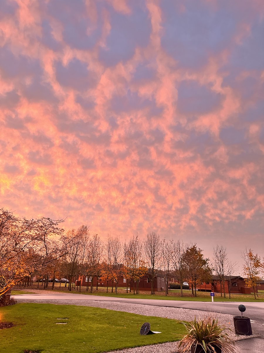 BCHolidayPark's tweet photo. 🌸💗 Pink skies over BCHP this evening 

🎀 We hope everyone has had a fabulous weekend!

#burtonconstable #campsite #caravanpark #holidaypark https://t.co/8JMHl8SHAQ