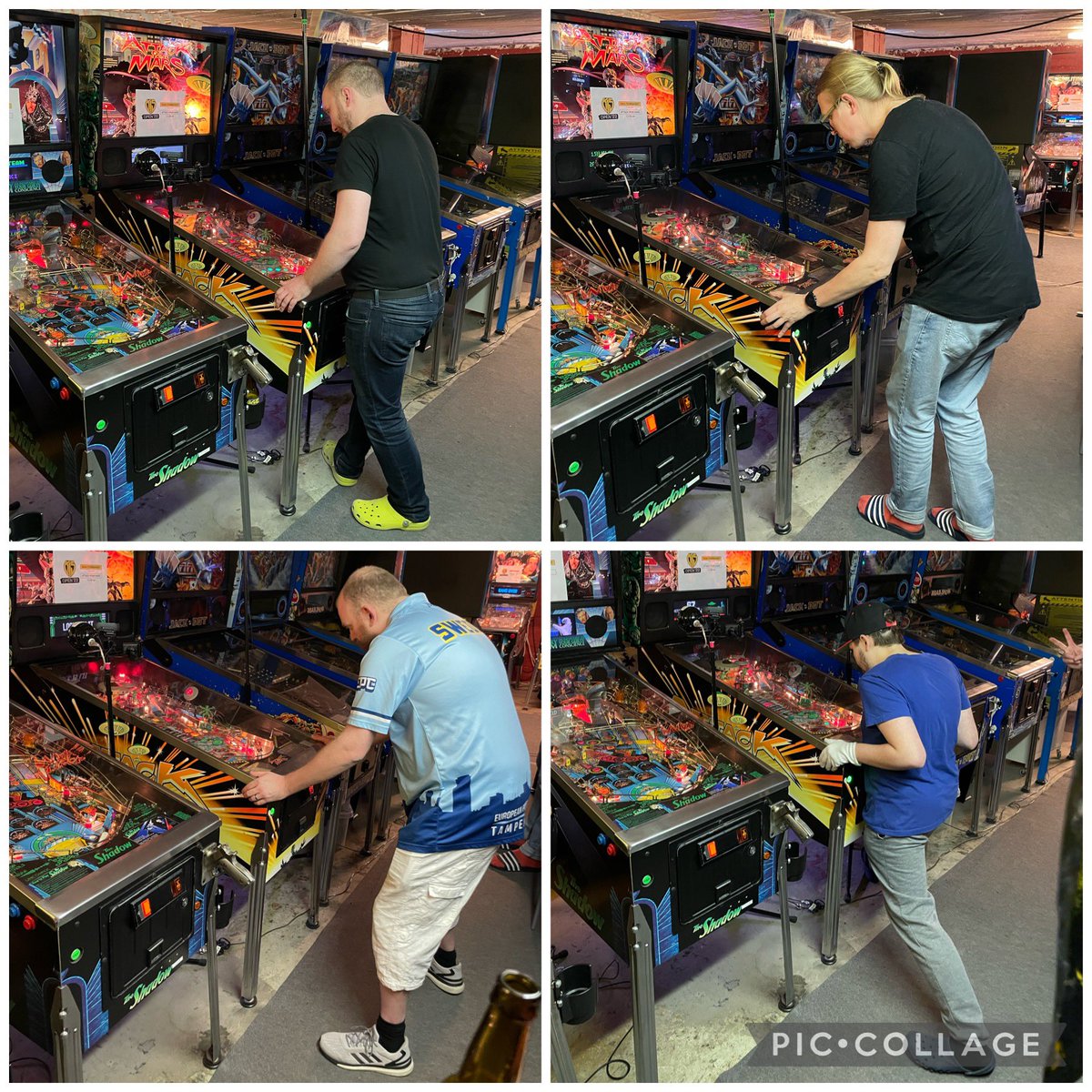 k15pinball's tweet image. The finals of #k15open feature OMO, JAX, AAM and MAR. Three games (starting with AFM), points 4-2-1-0 are given for each and the sum determines who takes home the trophy 🏆. Tune in to tv.k15.fi to see for yourself.