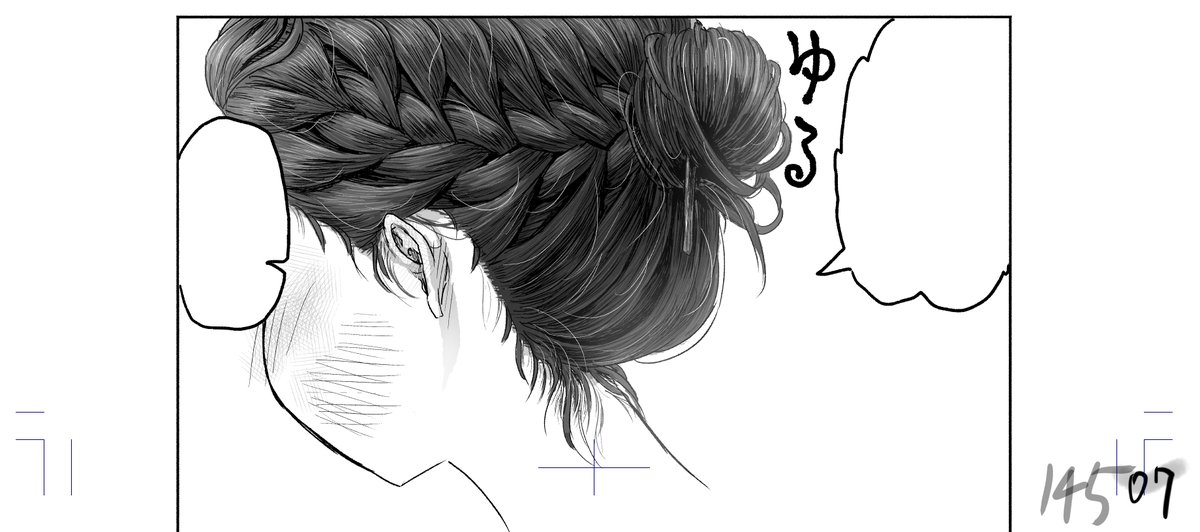 #巨神姫戦記 単行本1巻分の原稿修正中。
髪の毛描き込んだり。 