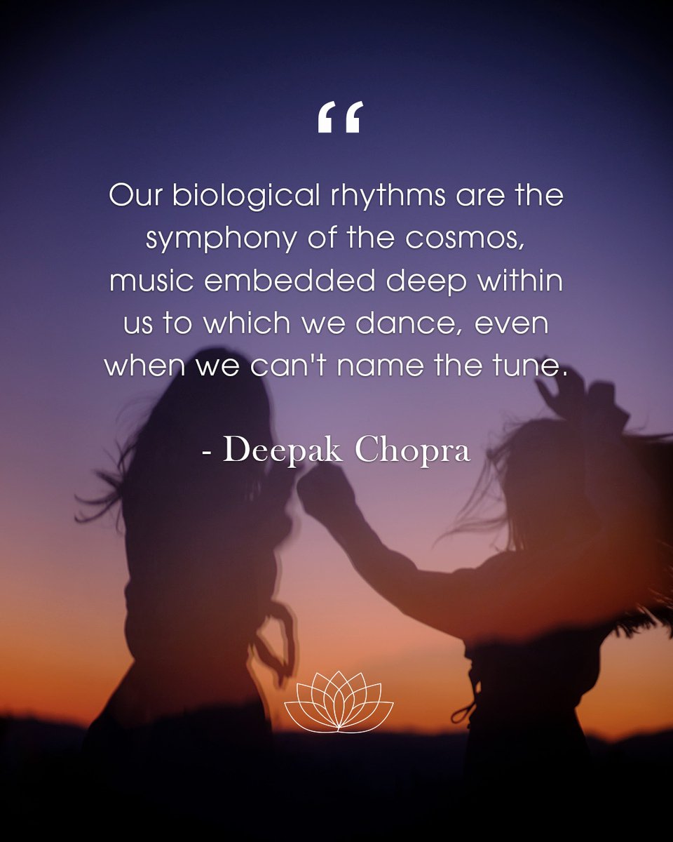YogaDownload's tweet photo. 🌌 Our biological rhythms are the symphony of the cosmos, music embedded deep within us to which we dance, even when we can't name the tune.
- Deepak Chopra

#GoYourOmWay https://t.co/XoNVlC3jPi