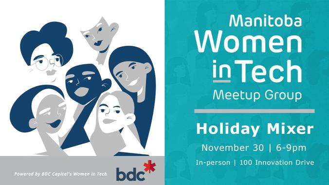 northforgemb's tweet photo. An event you won't want to miss!
Let’s get together to celebrate 2 years of championing Manitoba Women in Tech @ the #MBWiT Holiday Mixer! 🔗 https://t.co/5xH7kZFsYZ

👏 Thank you to @bdc_ca Capital’s Women in Tech for supporting the MBWiT Meet-up group and this great event! https://t.co/GjhACDjRye