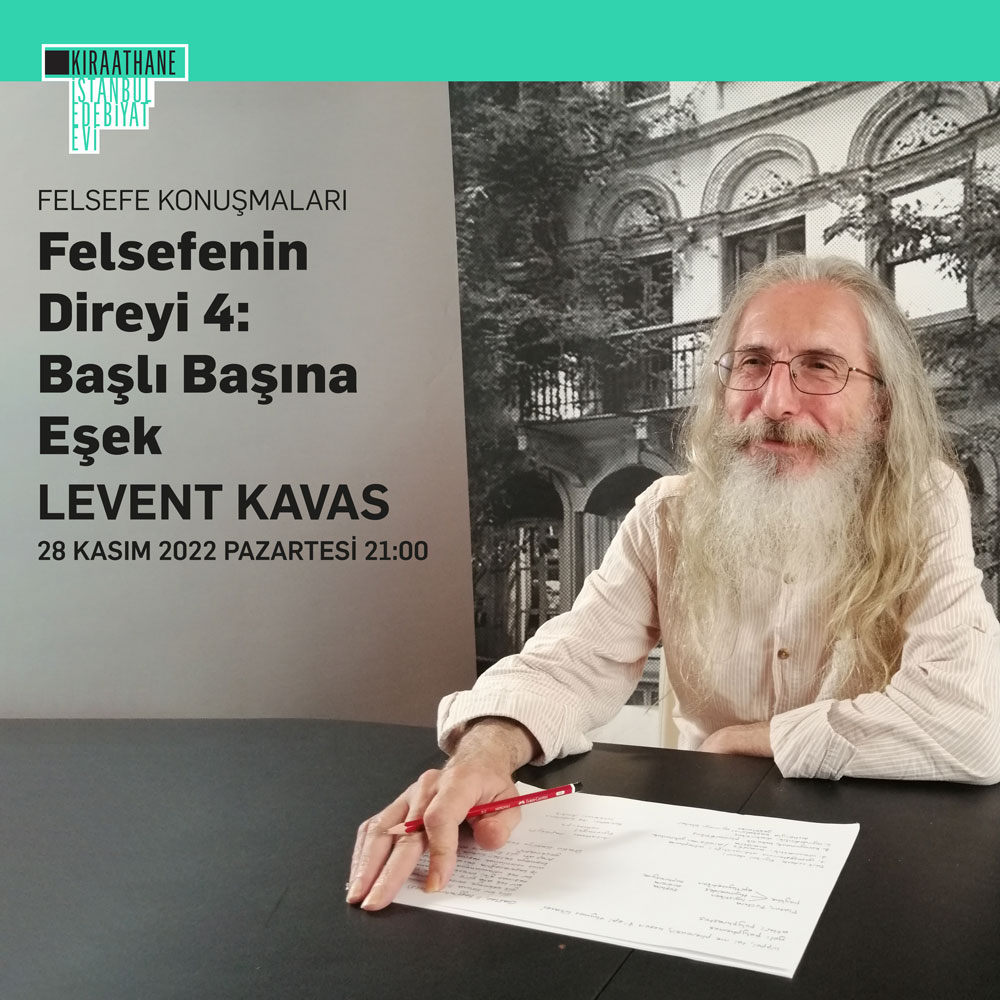 KIRAATHANE24's tweet photo. 🦉#İstanbulEdebiyatEvi'nde yeni haftayı #FelsefeKonuşmaları ile başlatıyoruz. #LeventKavas filozofları bu kez, hayvanların en güzel, en vefalılarından biri ve nedense dilimizde en hor görüleni için yokluyor: #BaşlıBaşınaEşek

İlk gösterim 28.11 / 21:00👉 https://t.co/Z7Icxs48bw https://t.co/OaGN9IzIfQ