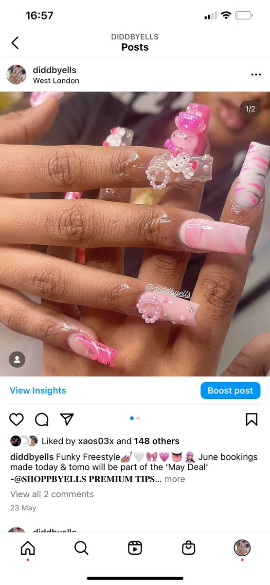 Diddbyells_'s tweet photo. A few of my fav sets✨🎀 #diddbyells #nailinspo #westlondonnailtech #londonnailtech #acrylictoes https://t.co/MV87BuzLxV
