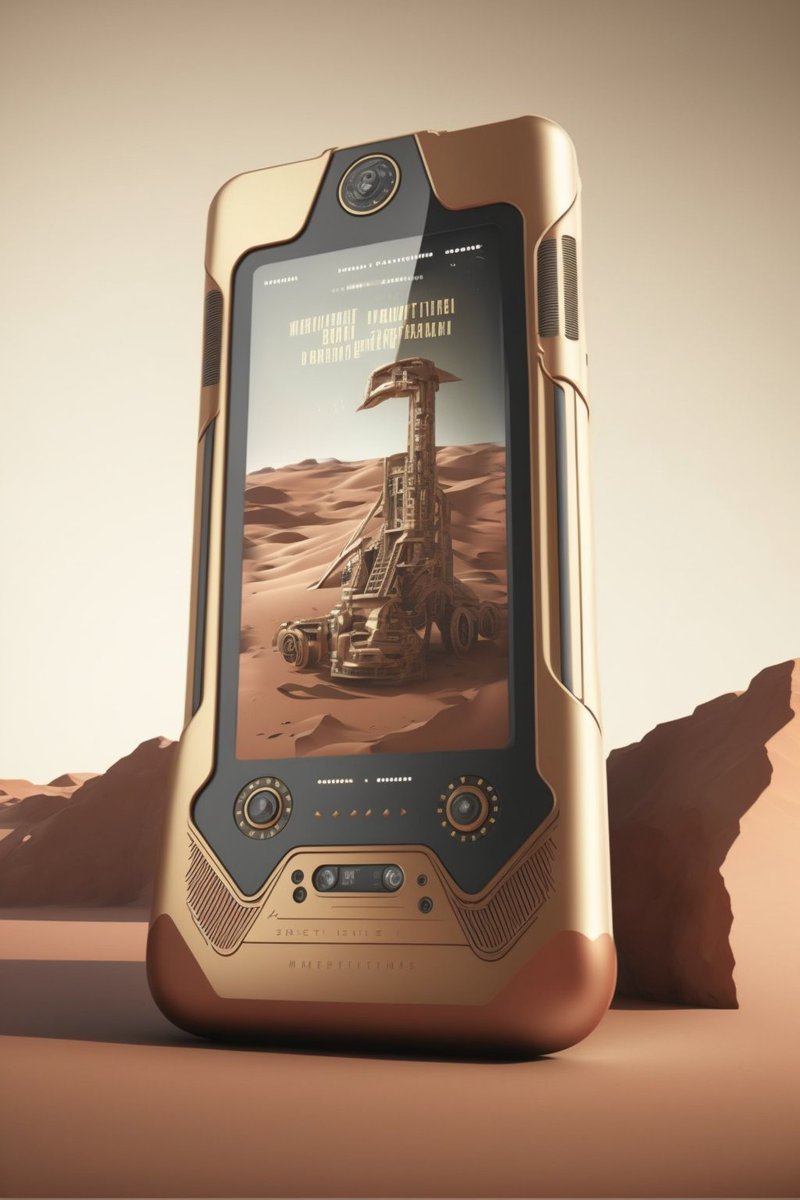 MabusTiefsee's tweet photo. I hope #ElonMusk takes inspiration from the C.A.T phone and produces his #teslaphone as robust as that and makes it durable enough to withstand mars #TeslaModelPi #midjourneyart #midjourneyAi #midjourneyV4 #apple https://t.co/APH7rhE4mS