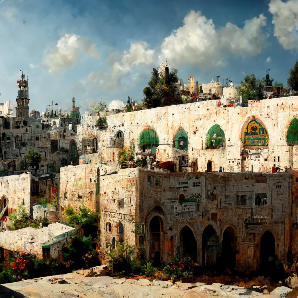 YasirTineh's tweet photo. What happens when you ask AI to imagine Palestine. https://t.co/uKkalyZZj1
