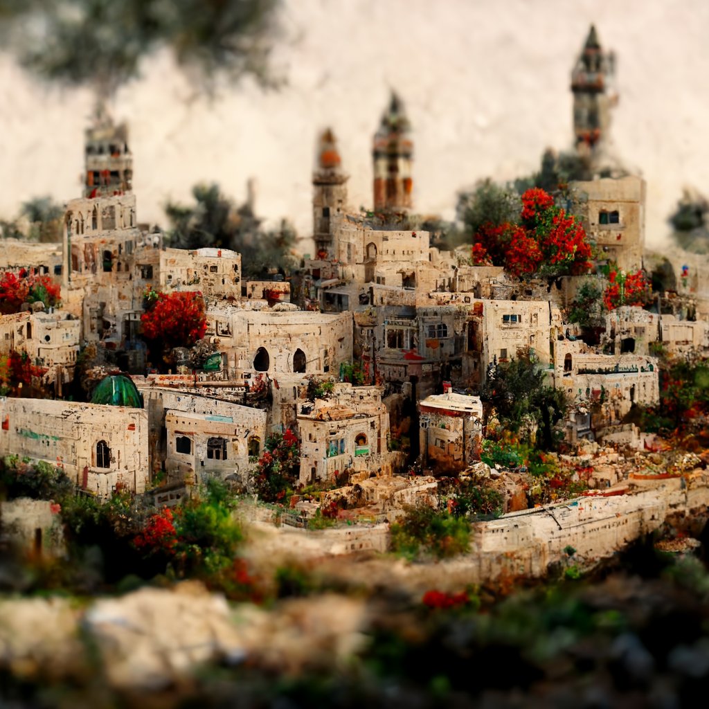 YasirTineh's tweet photo. What happens when you ask AI to imagine Palestine. https://t.co/uKkalyZZj1