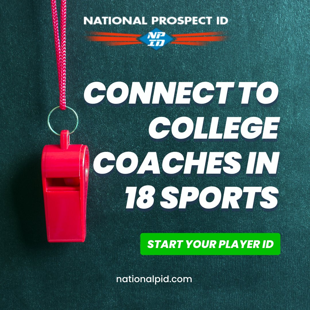 NPID helps you connect with college coaches in 18 sports including baseball, soccer, basketball, football and more. When you are ready to connect with college coaches, start your player ID and get verified.

Get verified here. ➡️ bit.ly/3F2w7KL    

#NPID #ProspectID