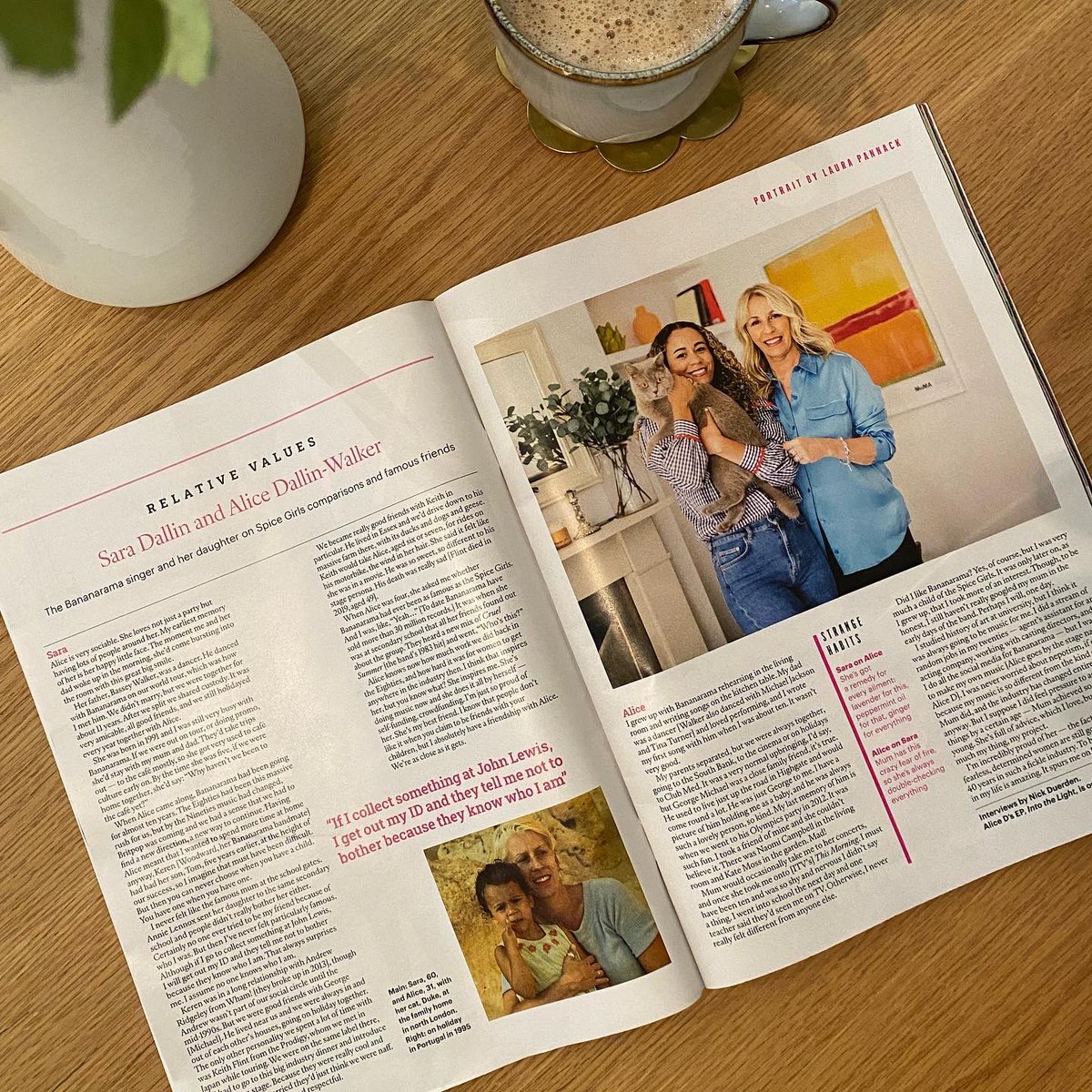 VivaBananarama's tweet photo. Sara & her daughter Alice #RelativeValues piece out today in the Sunday Times magazine @thetimes talking all things family, music, strange habits + being ID’d at John Lewis😂
Read here: https://t.co/pvBOKiqYiW
Photo: @laurapannack
Interviews: Nick Duerden
PR: DedikatedPR https://t.co/KhAs3ovb86
