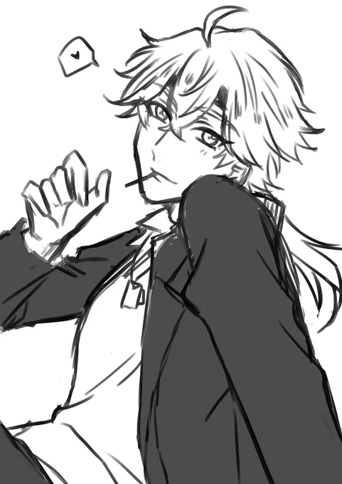 学パロのトーマらくがき 