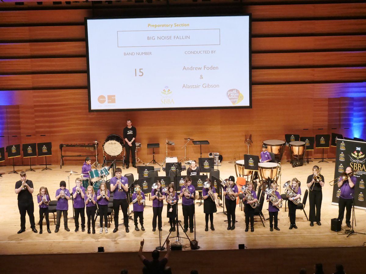 TheSBBA's tweet photo. Big Noise Fallin makes a big impression, with Alistair Gibson and Andrew Foden!

https://t.co/yw476yNt3b #SFoB2022 #sbbaevents https://t.co/YSNziEE9RE