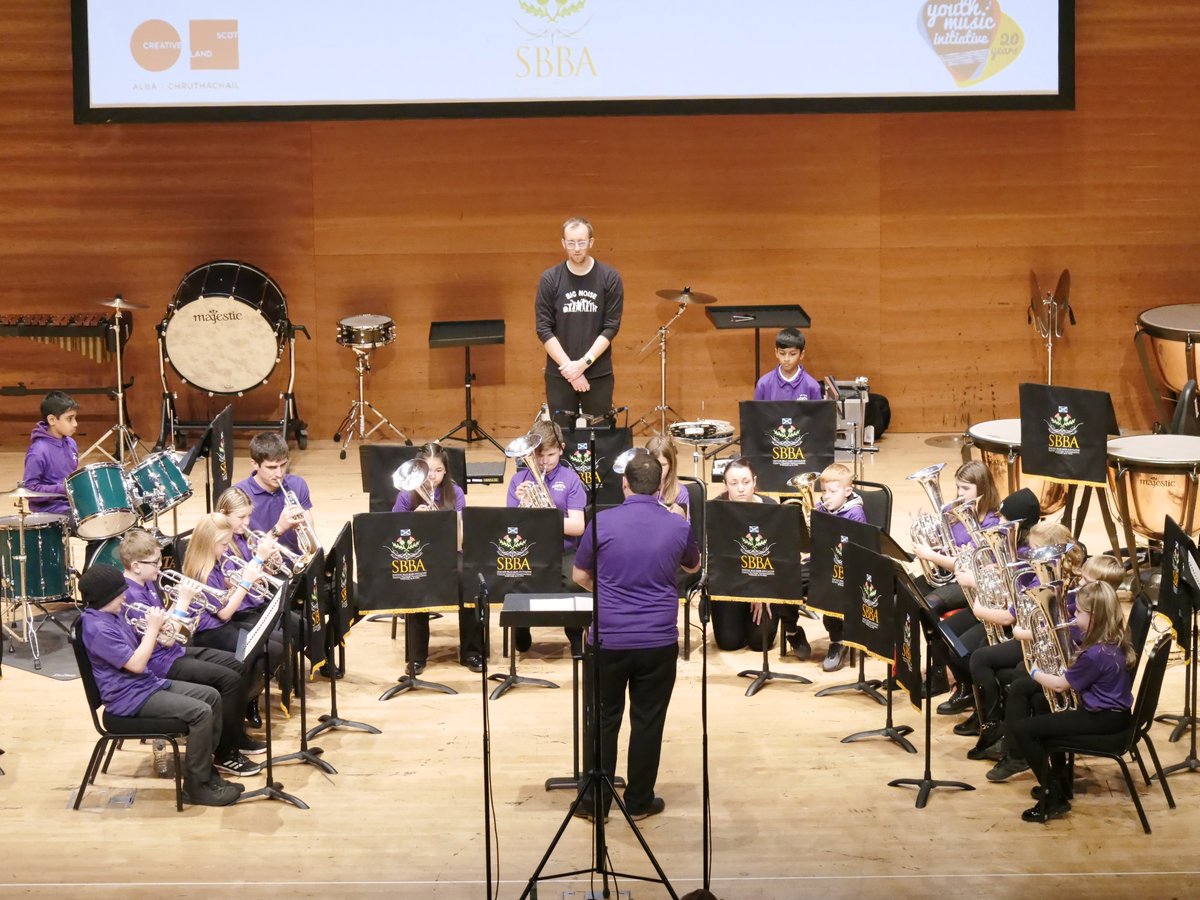TheSBBA's tweet photo. Big Noise Fallin makes a big impression, with Alistair Gibson and Andrew Foden!

https://t.co/yw476yNt3b #SFoB2022 #sbbaevents https://t.co/YSNziEE9RE
