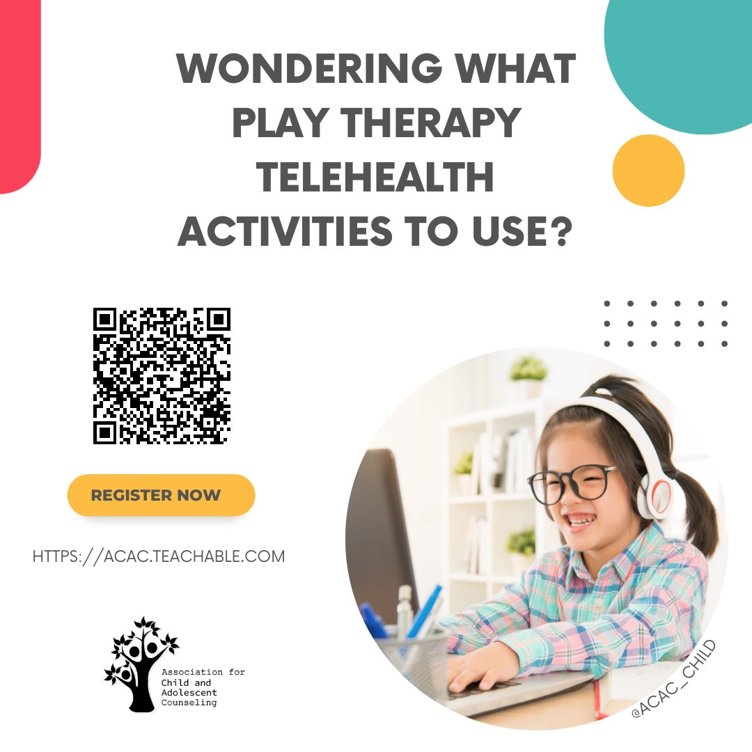 acacchild's tweet photo. This webinar and the replay are offered to you free of charge courtesy of ACAC. We hope you will consider purchasing a registration for one or all of our monthly webinars.
https://t.co/QoZWSDEdLD
#acacchild #virtualplaytherapy #telementalhealth #counselingchildren https://t.co/6Z4DdxFeyW