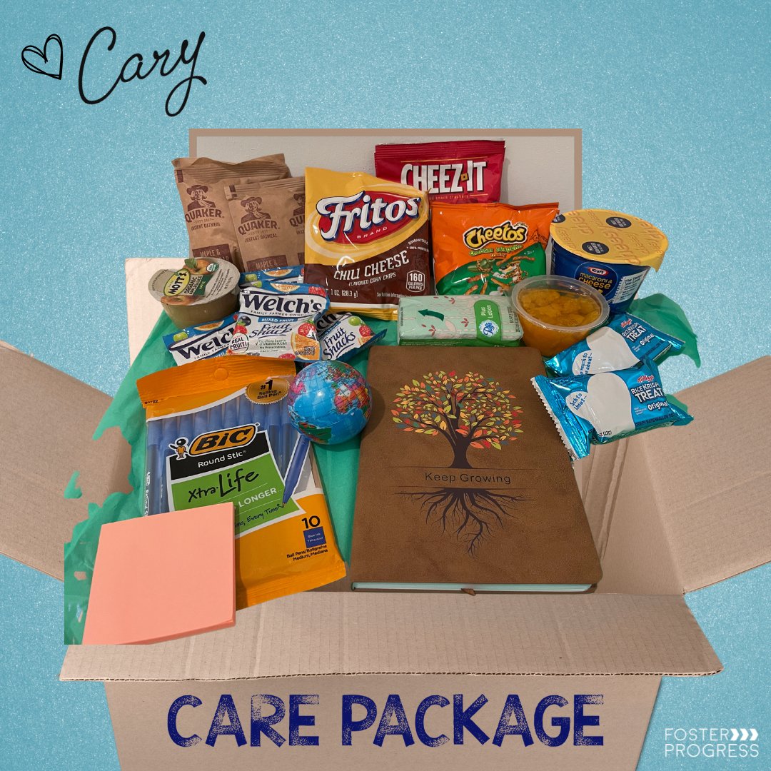 Foster_Progress's tweet photo. For a second year in a row, the founder of DaCasiom, Cary Shelby, graciously put together and sent out care packages to our students in college.

Thank you, Cary! https://t.co/BuoAgVyclJ